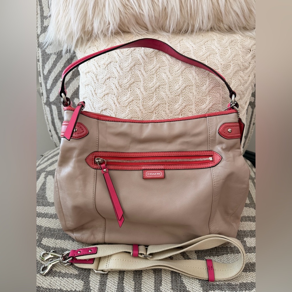 Coach Colorblock 'Daisy' Spectator Convertible Hobo Bag